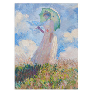 Claude Monet - Eine Frau mit einem Parasol gegenüb Tischdecke