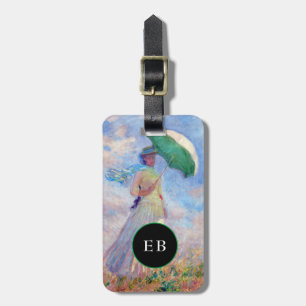 Claude Monet - Eine Frau mit einem Sonnenschirm au Gepäckanhänger