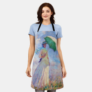 Claude Monet - Eine Frau mit einem Sonnenschirm au Schürze