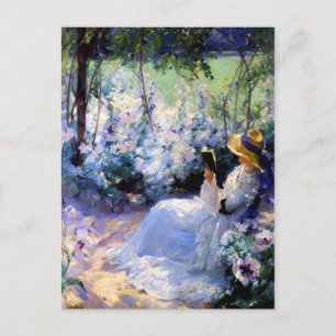 Claude Monet - Eine lesende Frau Postkarte