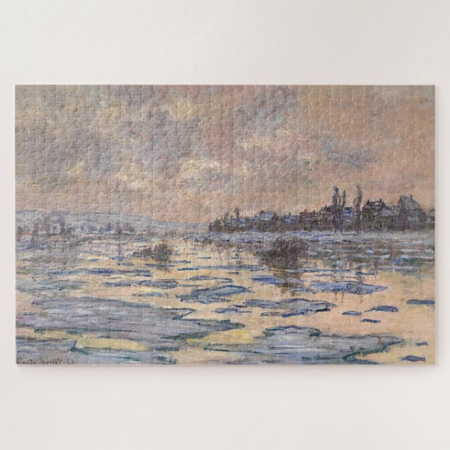 Claude Monet – Eisbruch auf der Seine 1880 Puzzle (Horizontal)