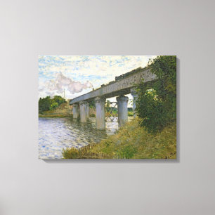Claude Monet Eisenbahnbrücke in Argenteuil Leinwanddruck