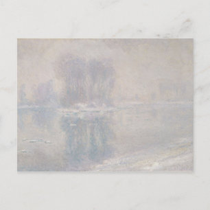 Claude Monet Eisschollen Postkarte