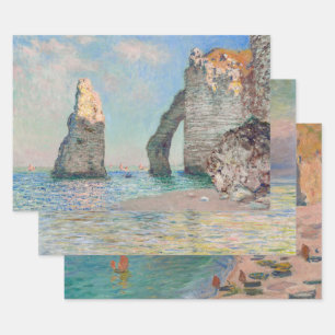Claude Monet Etretat Masterstückauswahl Geschenkpapier Set