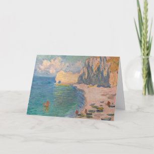 Claude Monet - Etretat: Strand und Falaise d'Amont Karte