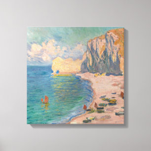 Claude Monet - Etretat: Strand und Falaise d'Amont Leinwanddruck