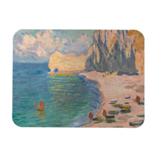 Claude Monet - Etretat: Strand und Falaise d'Amont Magnet
