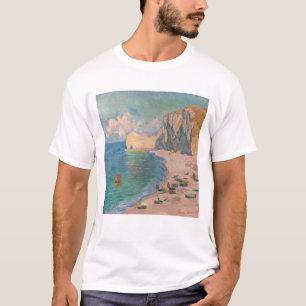 Claude Monet - Etretat: Strand und Falaise d'Amont T-Shirt