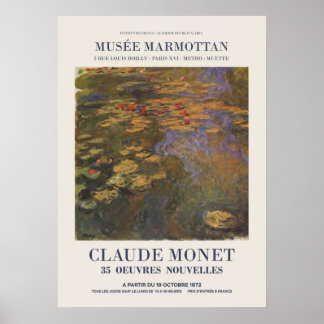 Claude Monet Exhibition und Kunstausstellung Poster