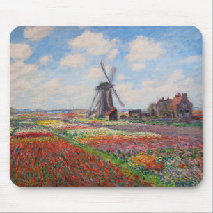 Claude Monet - Feld der Tulpen in Holland Mousepad