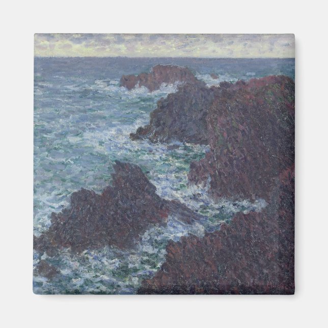 Claude Monet | Felsen in Belle-Ile, der wilden Küs Magnet (Vorne)