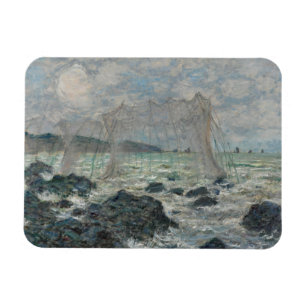 Claude Monet - Fischereinetze in Pourville Magnet