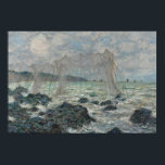 Claude Monet - Fischereinetze in Pourville Poster<br><div class="desc">Angeln in Pourville von Claude Monet, 1882. Claude Monet war Gründer der französischen Impressionistischen Malerei und der beständigste und produktivste Praktizierende der Philosophie der Bewegung, seine Wahrnehmungen vor der Natur zu äußern, vor allem, wie sie auf Landschaftsmalerei in der Luft angewandt werden. Der Begriff "Impressionismus" leitet sich aus dem Titel...</div>