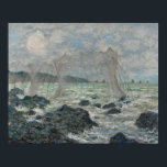 Claude Monet - Fischereinetze in Pourville Poster<br><div class="desc">Angeln in Pourville von Claude Monet, 1882. Claude Monet war Gründer der französischen Impressionistischen Malerei und der beständigste und produktivste Praktizierende der Philosophie der Bewegung, seine Wahrnehmungen vor der Natur zu äußern, vor allem, wie sie auf Landschaftsmalerei in der Luft angewandt werden. Der Begriff "Impressionismus" leitet sich aus dem Titel...</div>