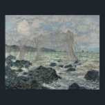 Claude Monet - Fischereinetze in Pourville Poster<br><div class="desc">Angeln in Pourville von Claude Monet, 1882. Claude Monet war Gründer der französischen Impressionistischen Malerei und der beständigste und produktivste Praktizierende der Philosophie der Bewegung, seine Wahrnehmungen vor der Natur zu äußern, vor allem, wie sie auf Landschaftsmalerei in der Luft angewandt werden. Der Begriff "Impressionismus" leitet sich aus dem Titel...</div>