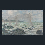 Claude Monet - Fischereinetze in Pourville Rechteckiger Aufkleber<br><div class="desc">Angeln in Pourville von Claude Monet, 1882. Claude Monet war Gründer der französischen Impressionistischen Malerei und der beständigste und produktivste Praktizierende der Philosophie der Bewegung, seine Wahrnehmungen vor der Natur zu äußern, vor allem, wie sie auf Landschaftsmalerei in der Luft angewandt werden. Der Begriff "Impressionismus" leitet sich aus dem Titel...</div>