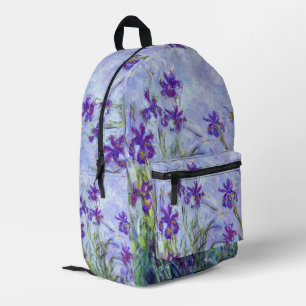Claude Monet - Flieder-Iris / Iris Mauves Bedruckter Rucksack