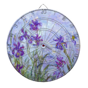 Claude Monet - Flieder-Iris / Iris Mauves Dartscheibe