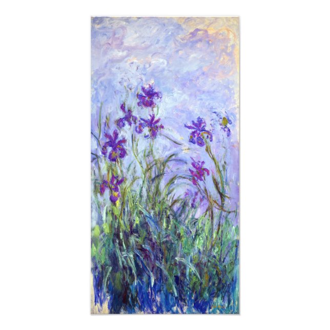 Claude Monet - Flieder-Iris / Iris Mauves Fotodruck (Vorne)