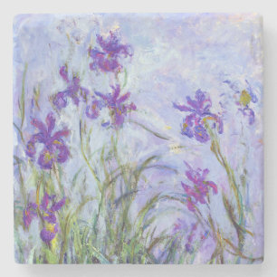Claude Monet - Flieder-Iris / Iris Mauves Steinuntersetzer