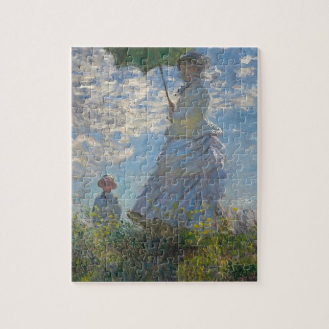Claude Monet Frau mit einem Parasol 1875 Puzzle (Vertikal)