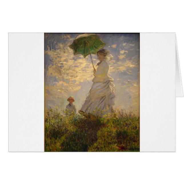 Claude Monet: Frau mit einem Sonnenschirm, 1875 (Vorderseite (Horizontal))