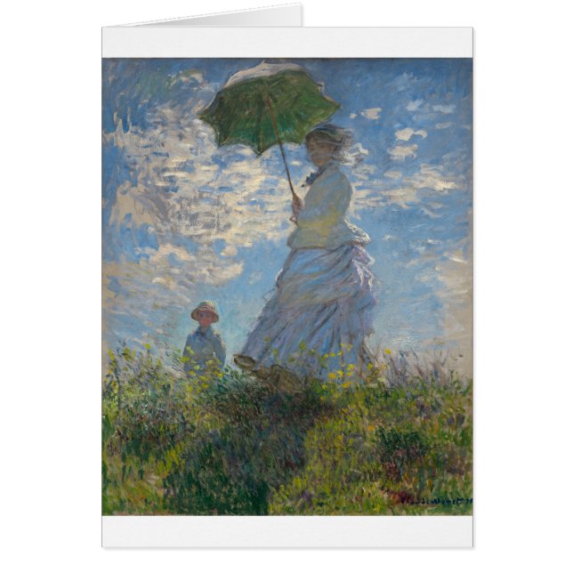 Claude Monet-Frau mit einem Sonnenschirm 1875 (Vorne)