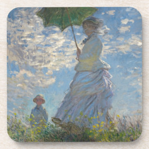 Claude Monet-Frau mit einem Sonnenschirm 1875 Untersetzer