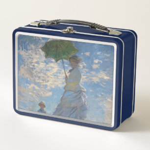 Claude Monet Frau mit einem Sonnenschirm Fine Art Metall Brotdose