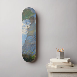 Claude Monet Frau mit einem Sonnenschirm Meisterwe Skateboard