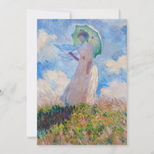 Claude Monet - Frau mit einem Sonnenschirm nach li Einladung