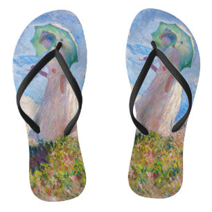 Claude Monet - Frau mit einem Sonnenschirm nach li Flip Flops