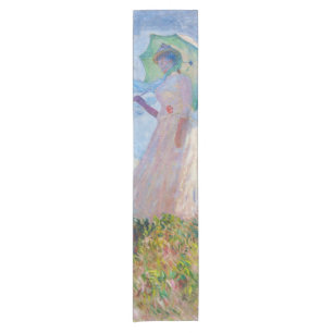 Claude Monet - Frau mit einem Sonnenschirm nach li Kurzer Tischläufer