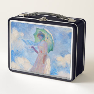 Claude Monet - Frau mit einem Sonnenschirm nach li Metall Brotdose
