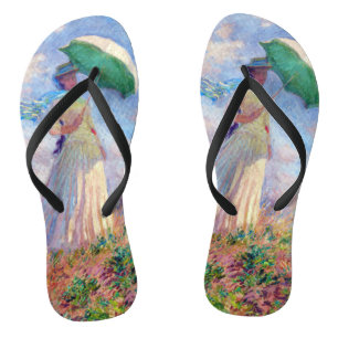 Claude Monet - Frau mit einem Sonnenschirm nach re Flip Flops