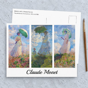 Claude Monet -  Frau mit einem Sonnenschirm Serie Postkarte