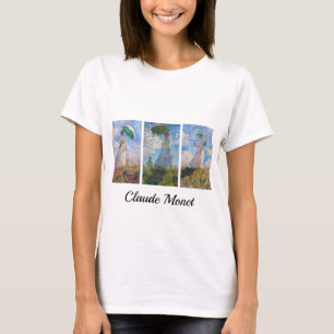 Claude Monet - Frau mit einer Reihe von Parasolen T-Shirt