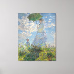 Claude Monet: Frau mit Parasol Madame Monet 1875 Leinwanddruck<br><div class="desc">Schöne friedliche Gemälde des beliebten Monet können heute in Ihrem Haus hängen! I Claude Monet (14. November 1840 - 5. Dezember 5, 1926) war ein französischer Maler, Gründer der französischen impressionistischen Malerei und beständiger und produktivster Praktizierer der Philosophie der Bewegung, seine Wahrnehmungen vor der Natur zu äußern, insbesondere im Bereich...</div>