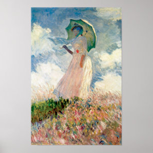 Claude Monet - Frau mit Parasol-Studie Poster