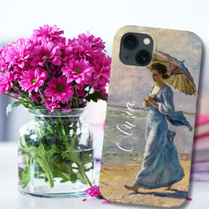 Claude Monet, Frau mit Schirm spazierend, Elegant Case-Mate iPhone Hülle