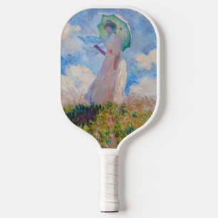 Claude Monet - Frau mit Sonnenschirm nach links Pickleball Schläger
