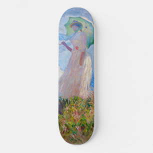 Claude Monet - Frau mit Sonnenschirm nach links Skateboard