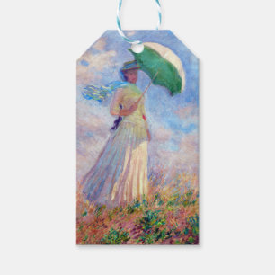 Claude Monet - Frau mit Sonnenschirm nach rechts Geschenkanhänger