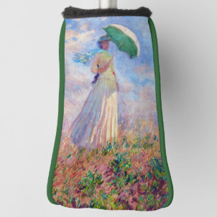 Claude Monet - Frau mit Sonnenschirm nach rechts Golf Headcover