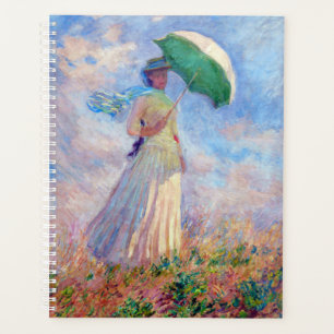 Claude Monet - Frau mit Sonnenschirm nach rechts Planer
