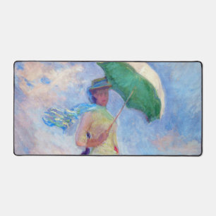 Claude Monet - Frau mit Sonnenschirm nach rechts Schreibtischunterlage