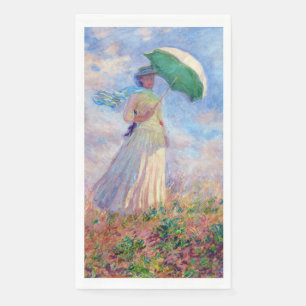Claude Monet - Frau mit Sonnenschirm nach rechts Serviette