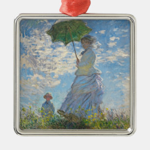 Claude Monet Frau mit Sonnenschirm Ornament Aus Metall