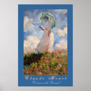 Claude Monet: Frau mit Sonnenschirm Poster