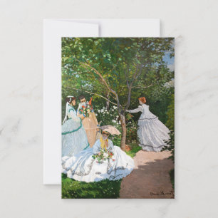 Claude Monet - Frauen im Garten Dankeskarte